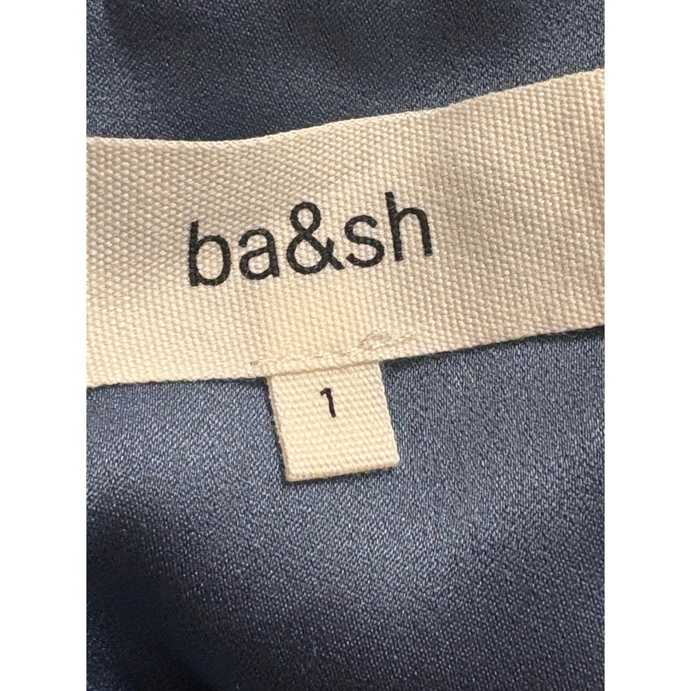 Ba&sh Chiara Dress Lavender Blue Satin Chain Strap Midi Slip Dress Size 1 - Picture 4 of 8